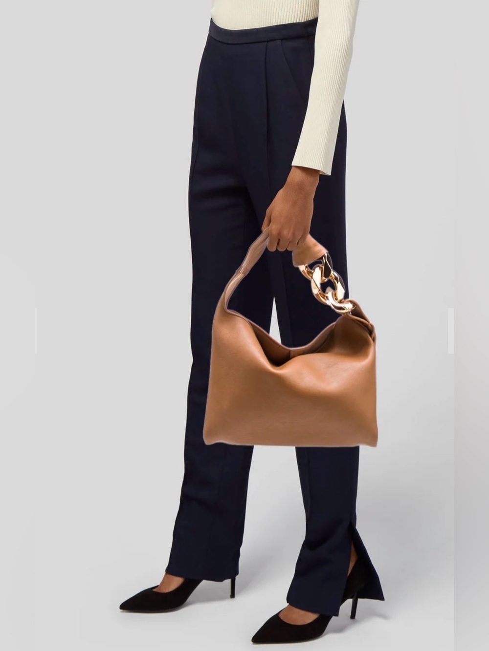 J. W. Anderson Brown Leather Top Handle Bag